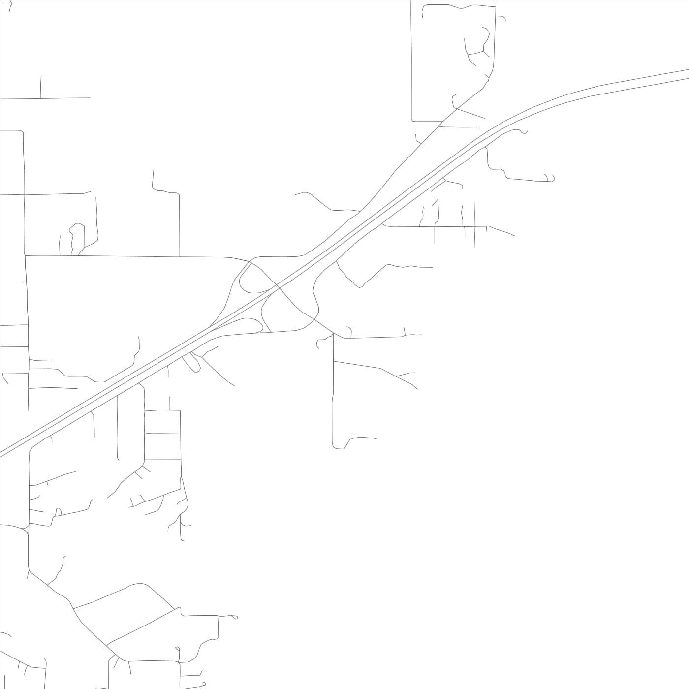 ROAD MAP OF CREOLA, ALABAMA BY MAPBAKES