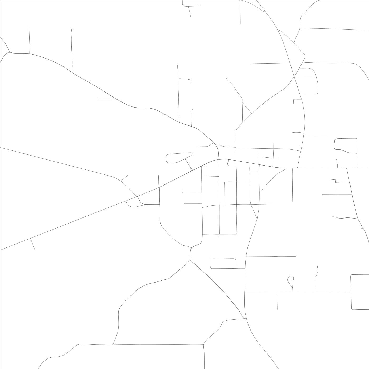 ROAD MAP OF CROSSVILLE, ALABAMA BY MAPBAKES