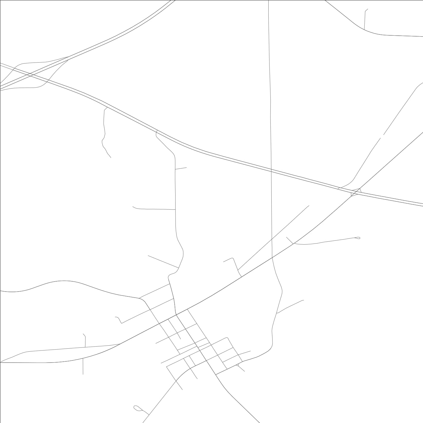 ROAD MAP OF CUBA, ALABAMA BY MAPBAKES