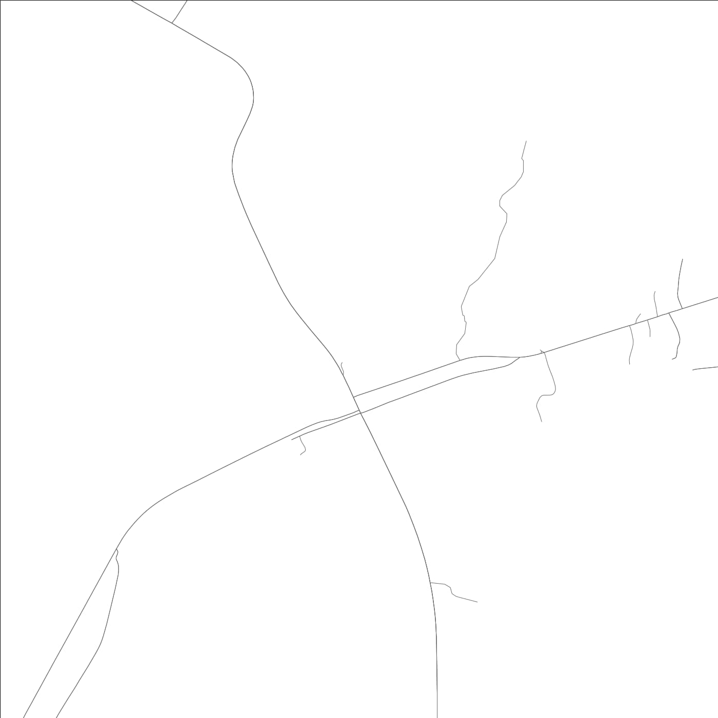 ROAD MAP OF CUSSETA, ALABAMA BY MAPBAKES