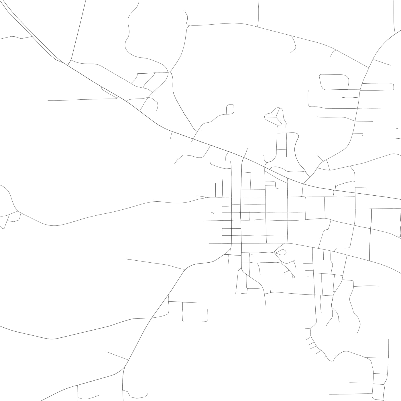 ROAD MAP OF DADEVILLE, ALABAMA BY MAPBAKES