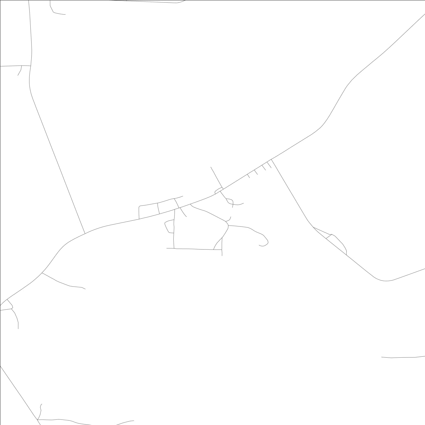 ROAD MAP OF DETROIT, ALABAMA BY MAPBAKES