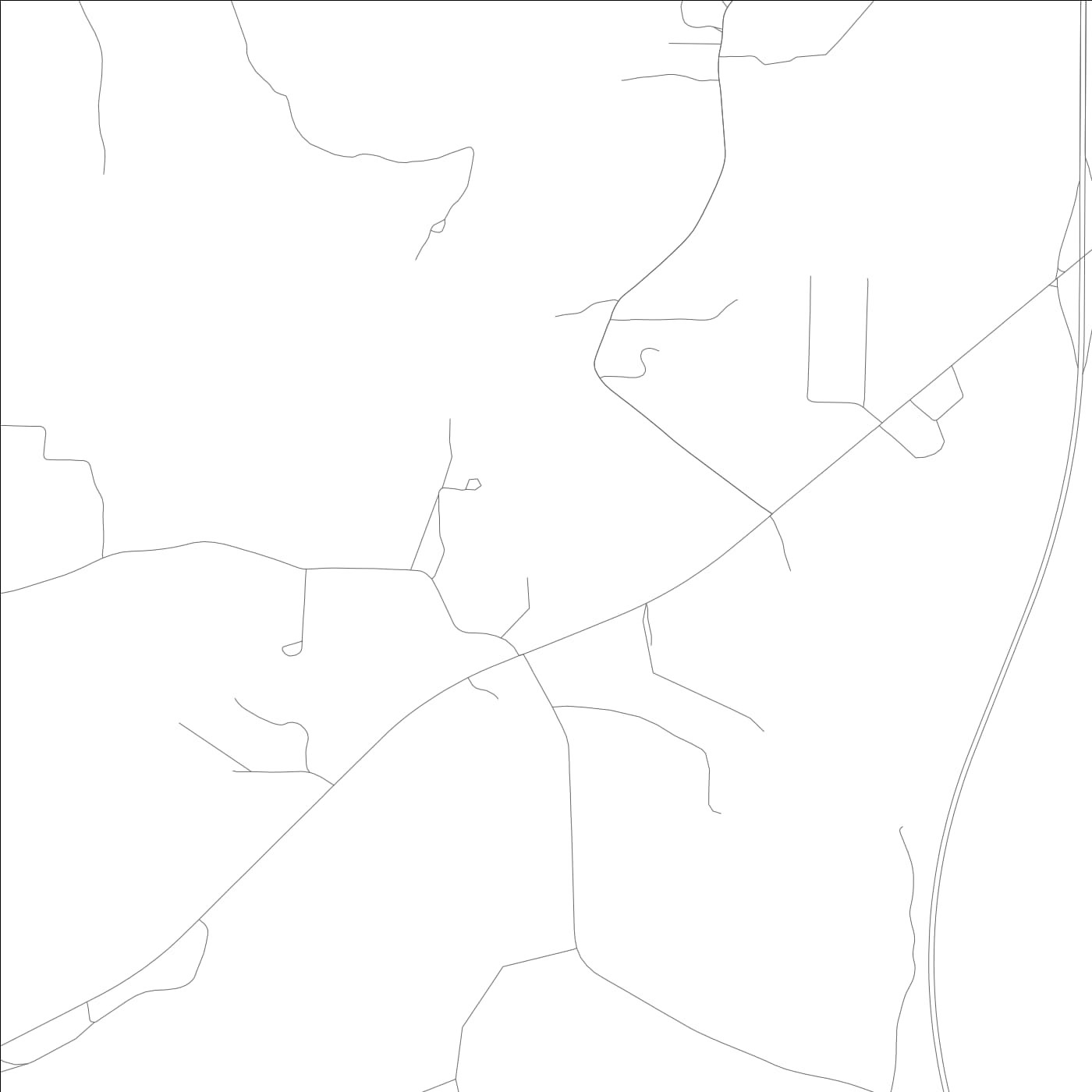 ROAD MAP OF DODGE CITY, ALABAMA BY MAPBAKES