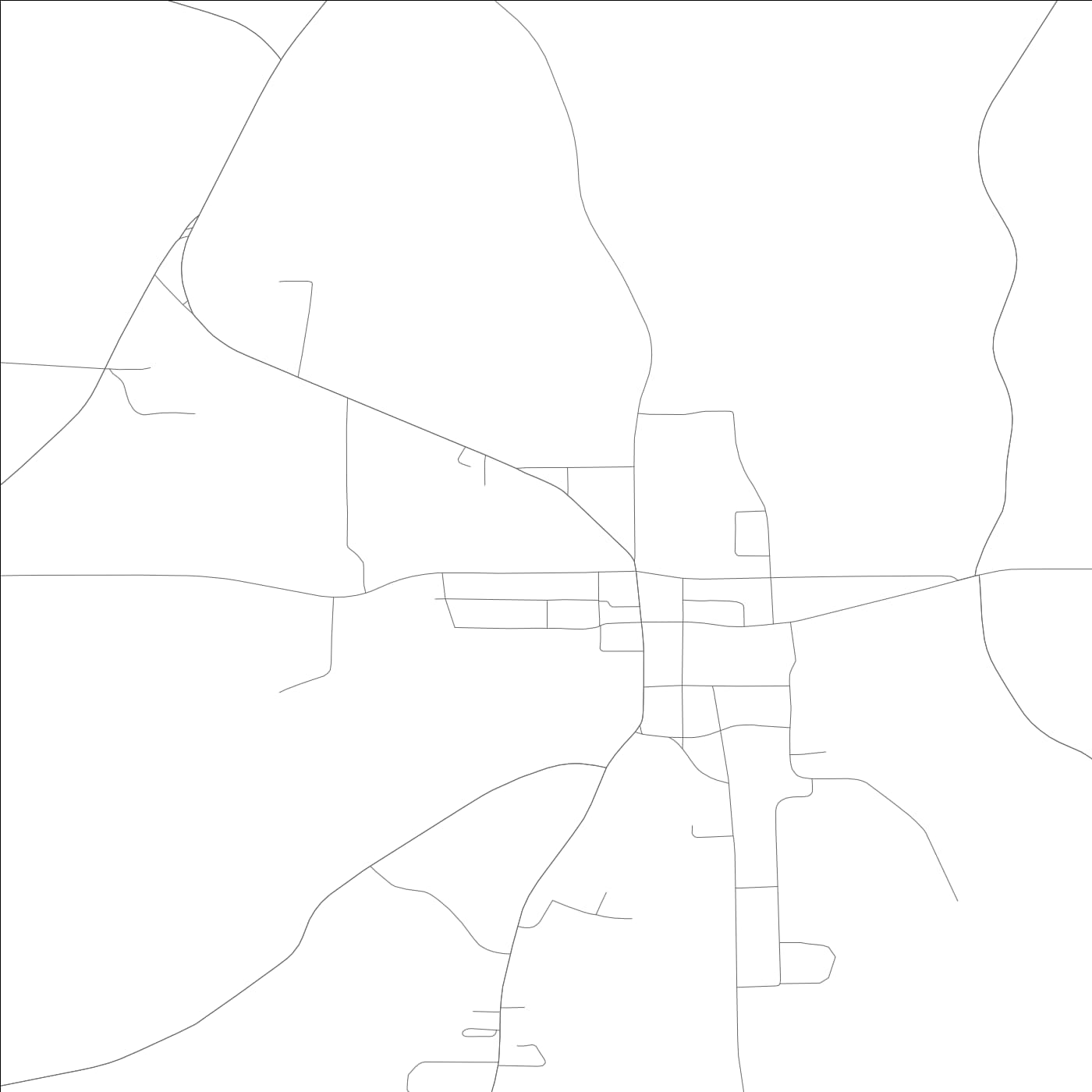 ROAD MAP OF ECLECTIC, ALABAMA BY MAPBAKES