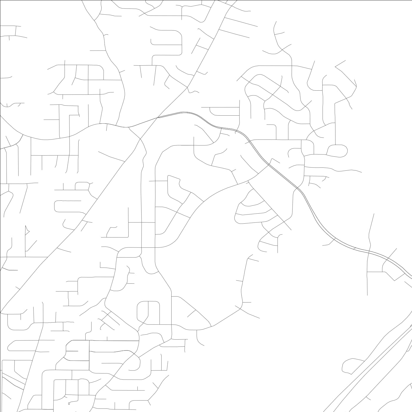 ROAD MAP OF GRAYSON VALLEY, ALABAMA BY MAPBAKES