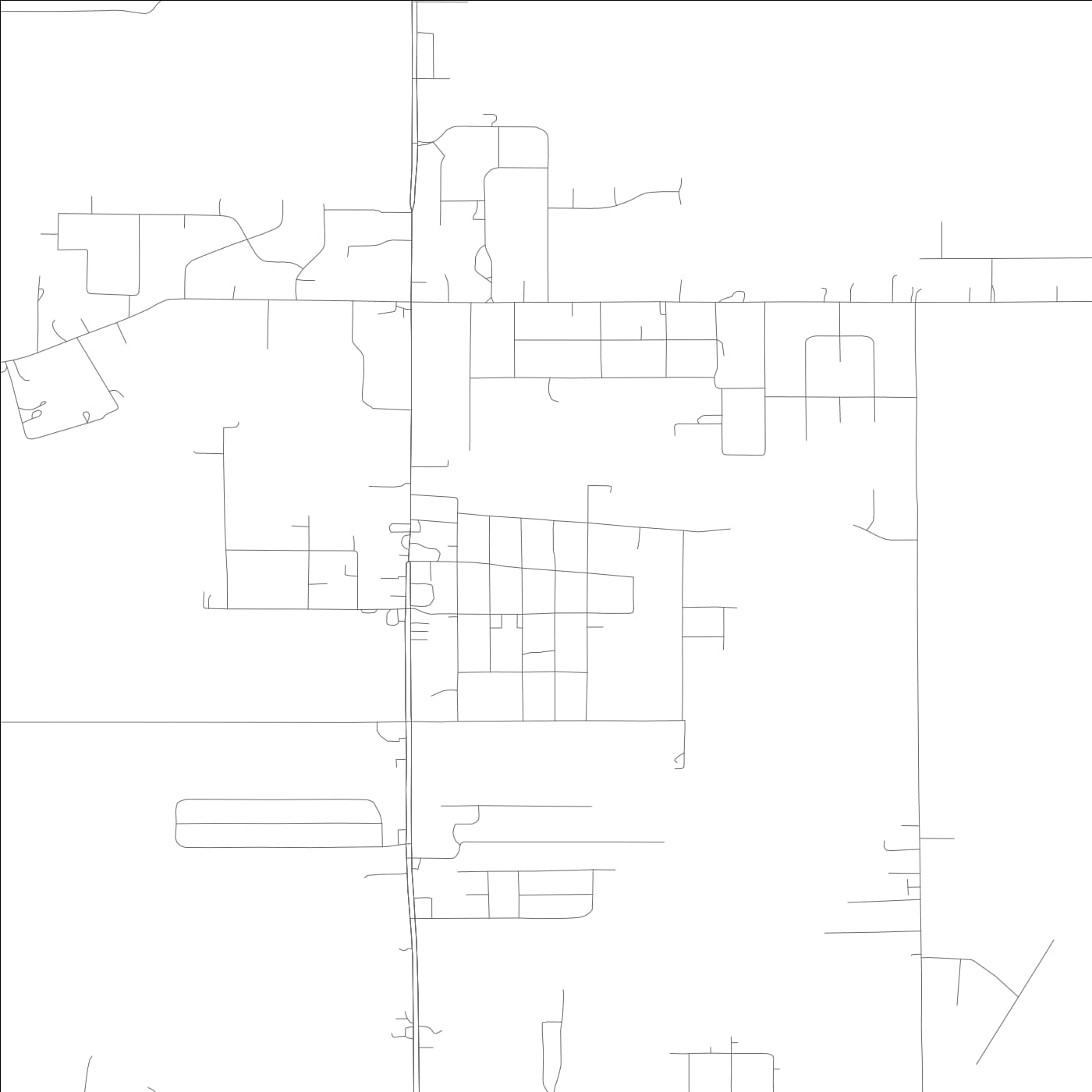 ROAD MAP OF HAZEL GREEN, ALABAMA BY MAPBAKES