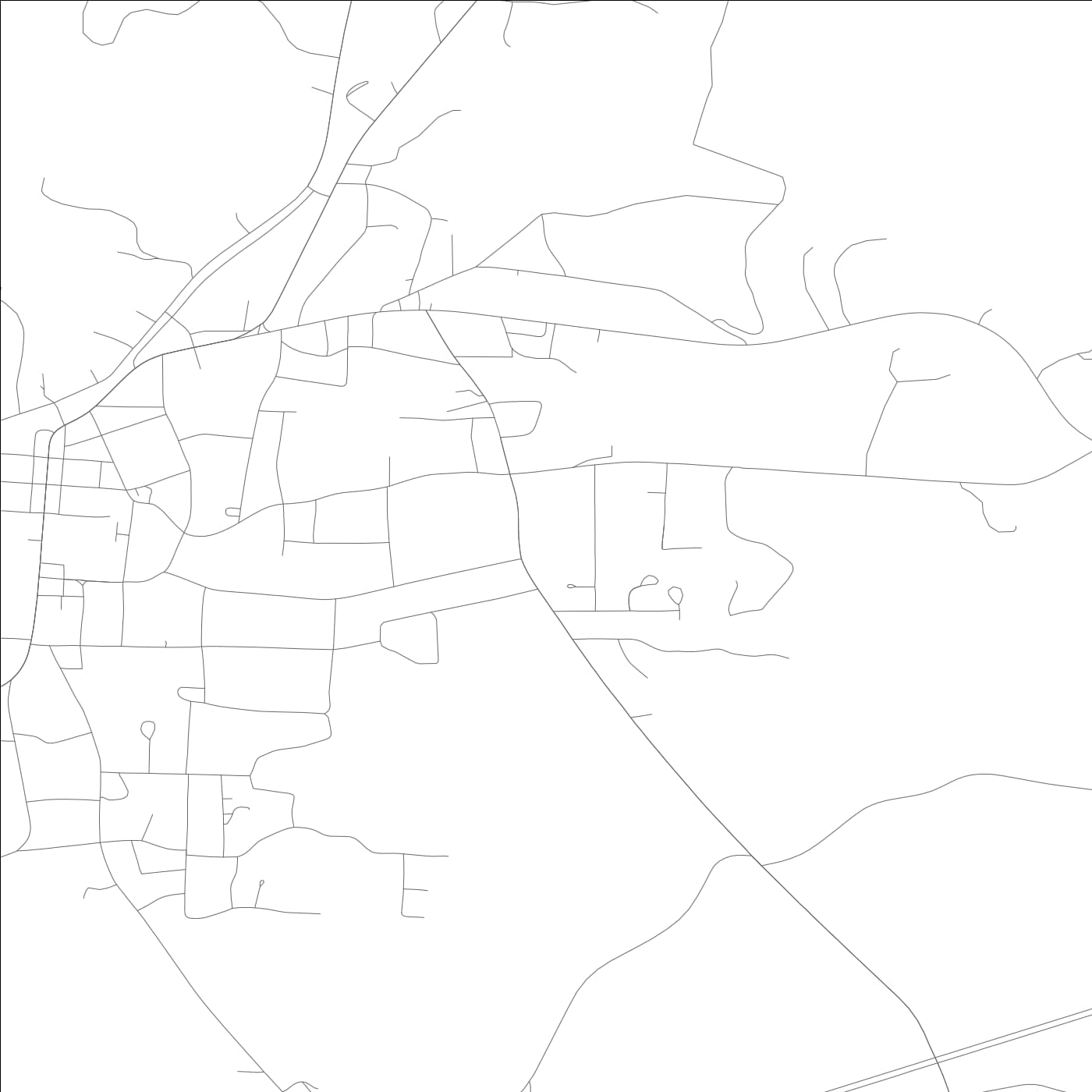 ROAD MAP OF HEFLIN, ALABAMA BY MAPBAKES
