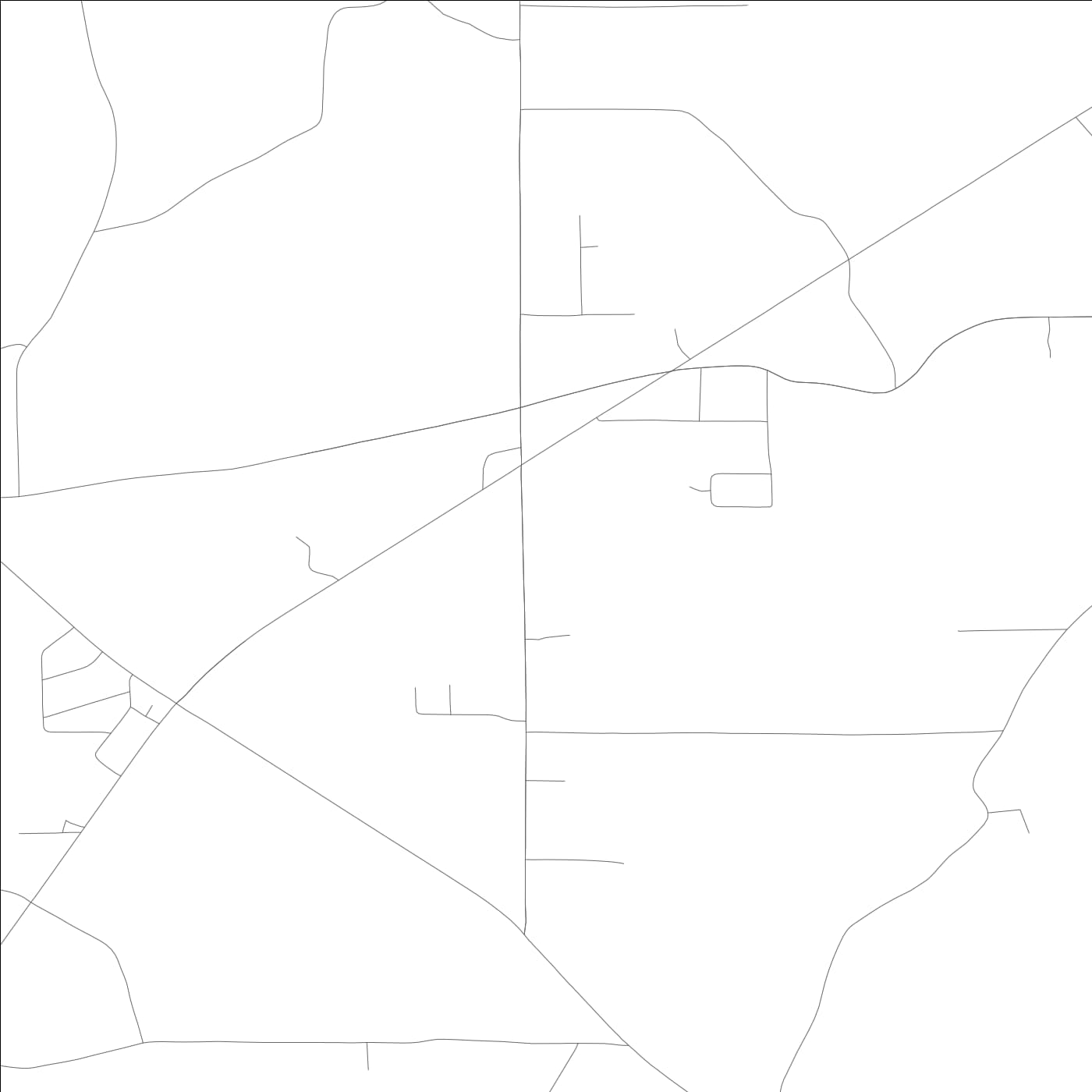 ROAD MAP OF HENAGAR, ALABAMA BY MAPBAKES