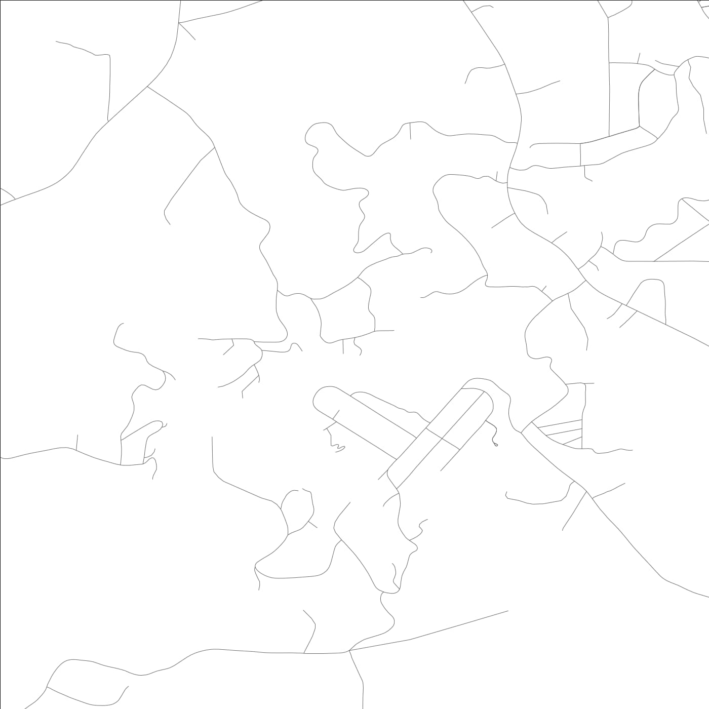 ROAD MAP OF HIGHLAND LAKE, ALABAMA BY MAPBAKES