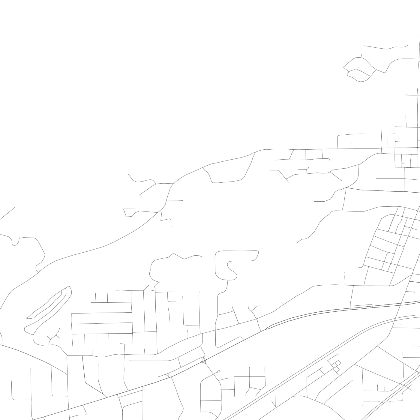 ROAD MAP OF HOBSON CITY, ALABAMA BY MAPBAKES