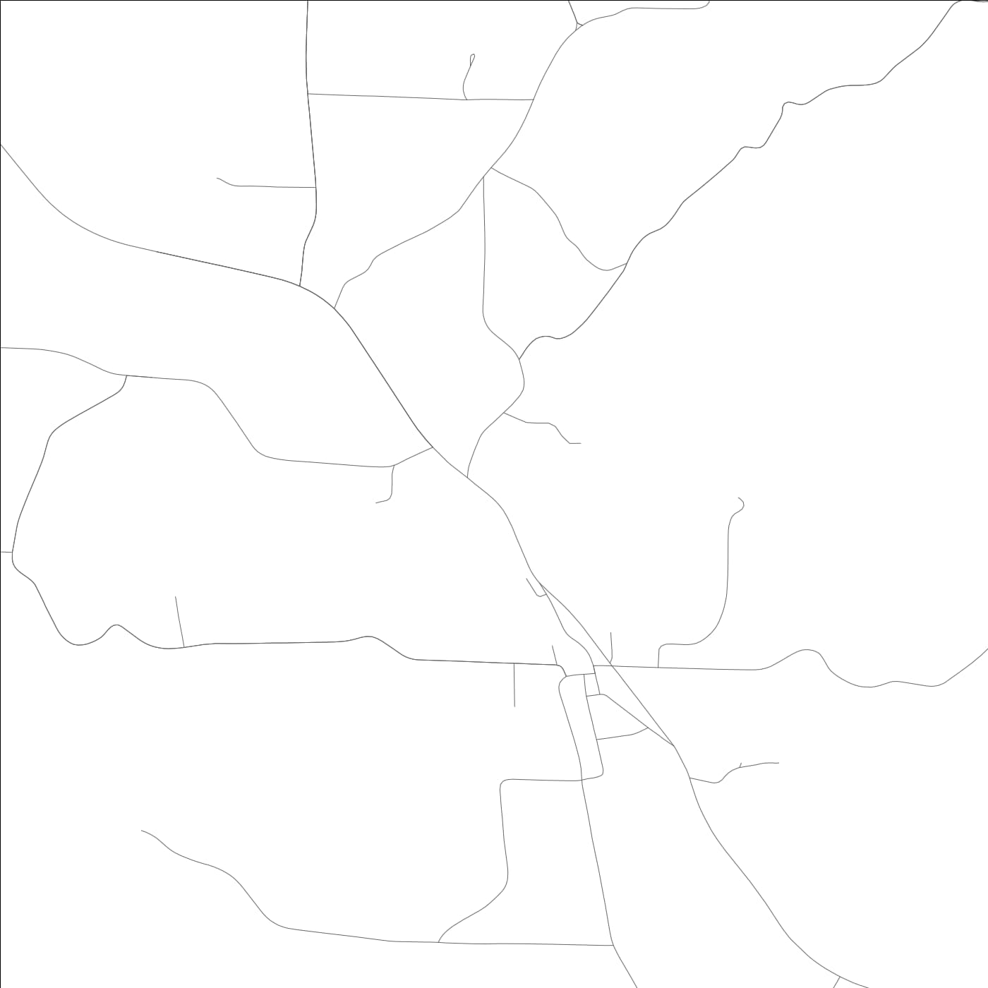 ROAD MAP OF HODGES, ALABAMA BY MAPBAKES