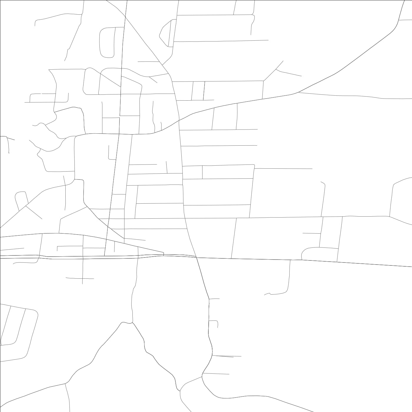 ROAD MAP OF HOKES BLUFF, ALABAMA BY MAPBAKES