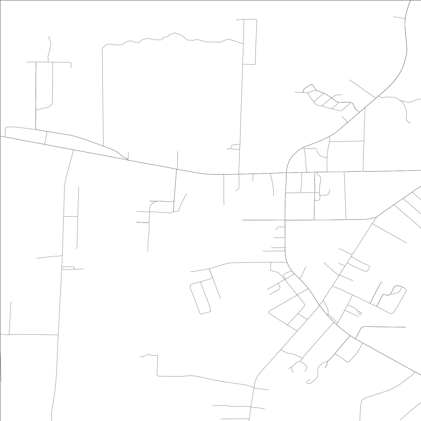 ROAD MAP OF HUGULEY, ALABAMA BY MAPBAKES