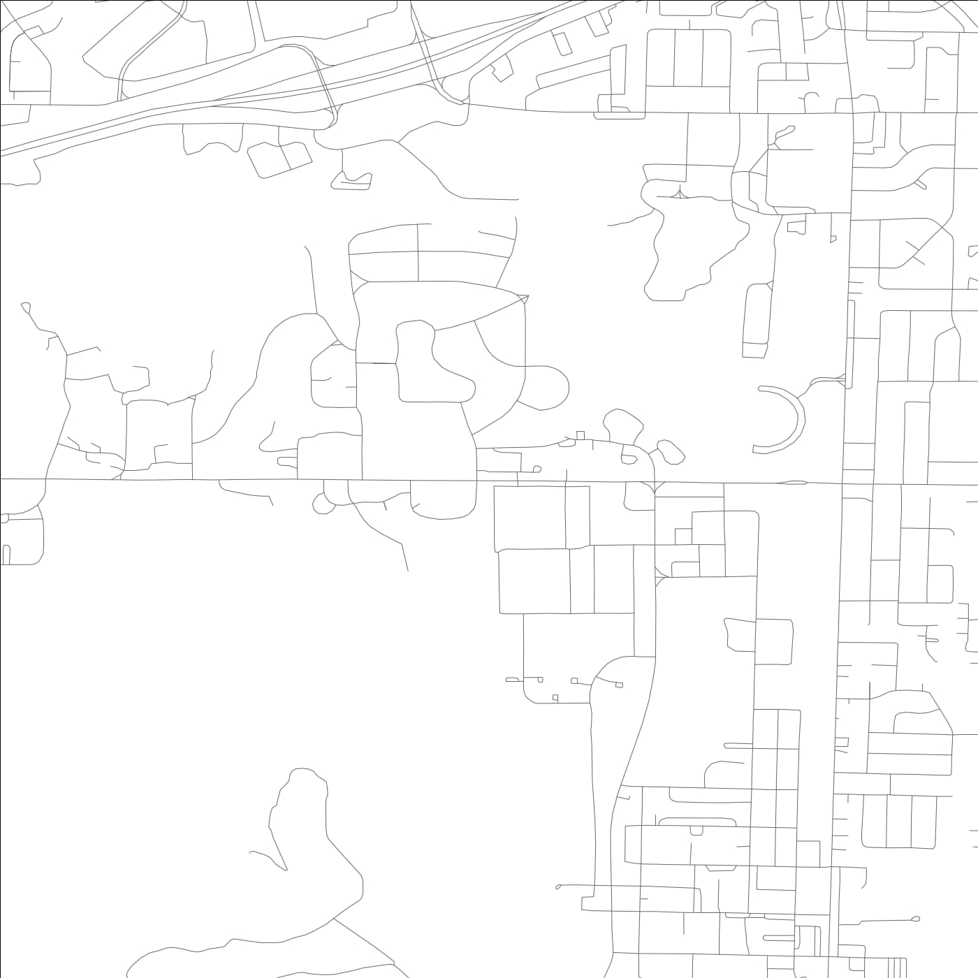 ROAD MAP OF HUNTSVILLE, ALABAMA BY MAPBAKES