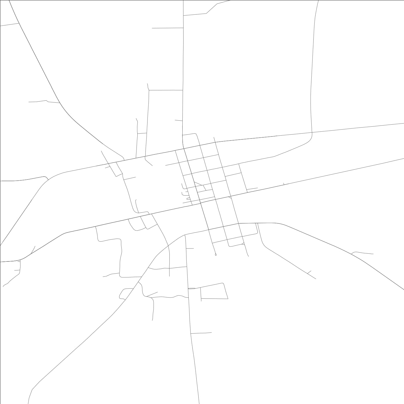 ROAD MAP OF HURTSBORO, ALABAMA BY MAPBAKES