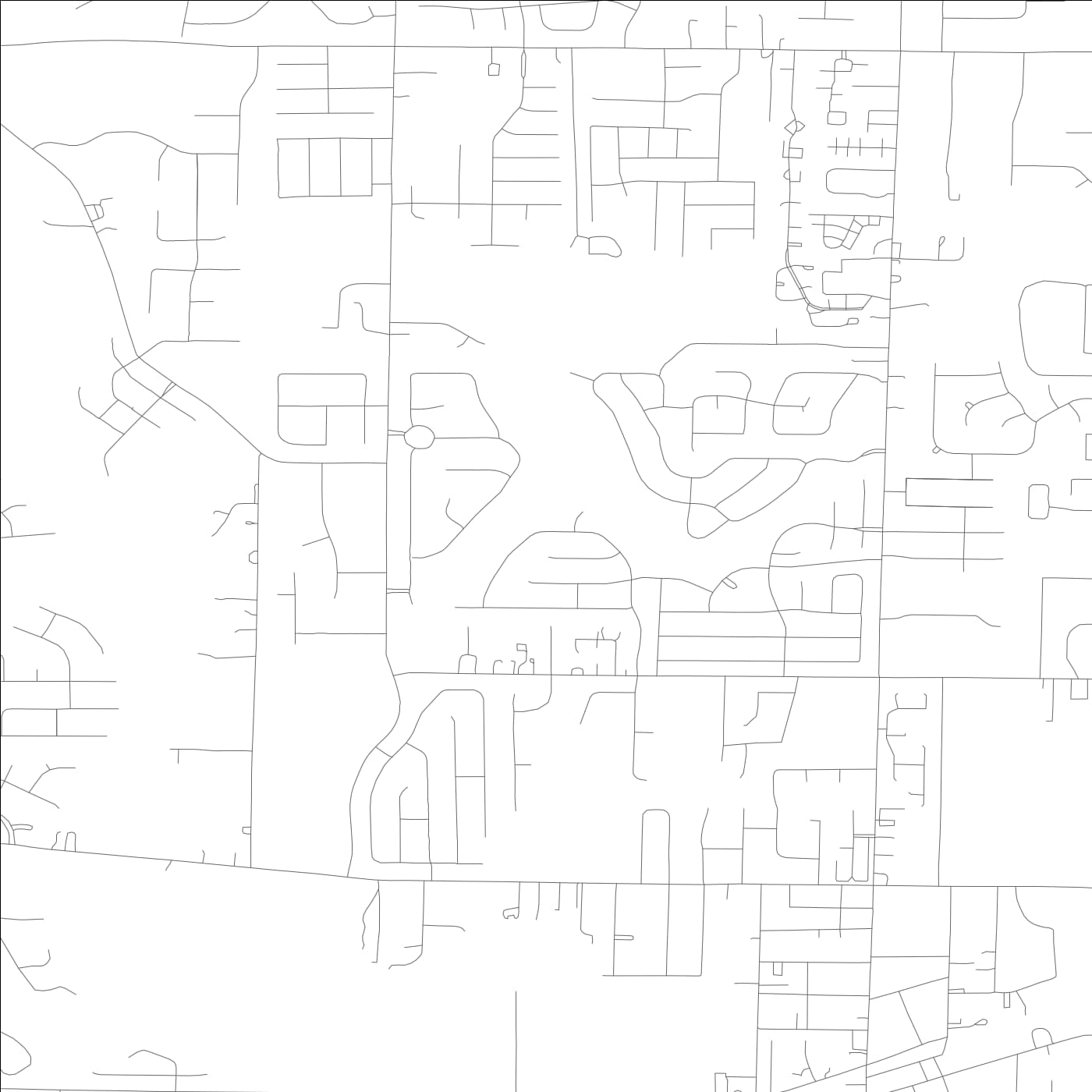 ROAD MAP OF MADISON, ALABAMA BY MAPBAKES