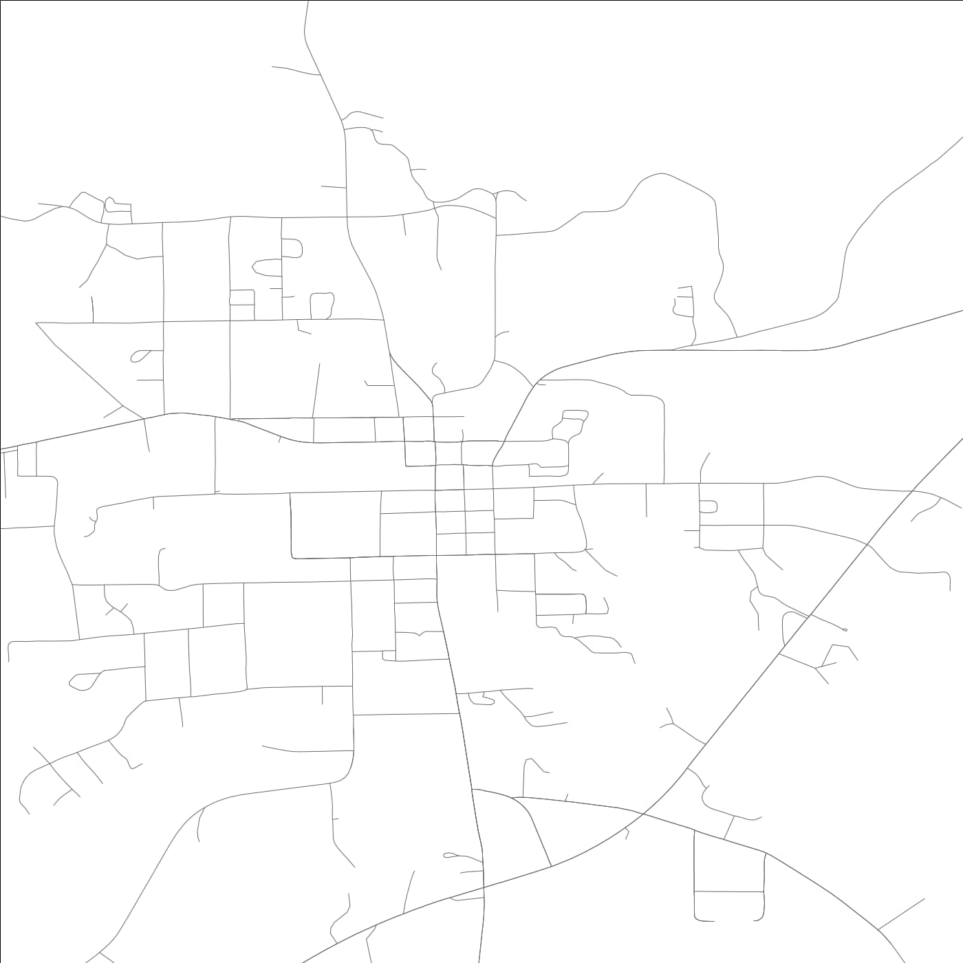 ROAD MAP OF MARION, ALABAMA BY MAPBAKES