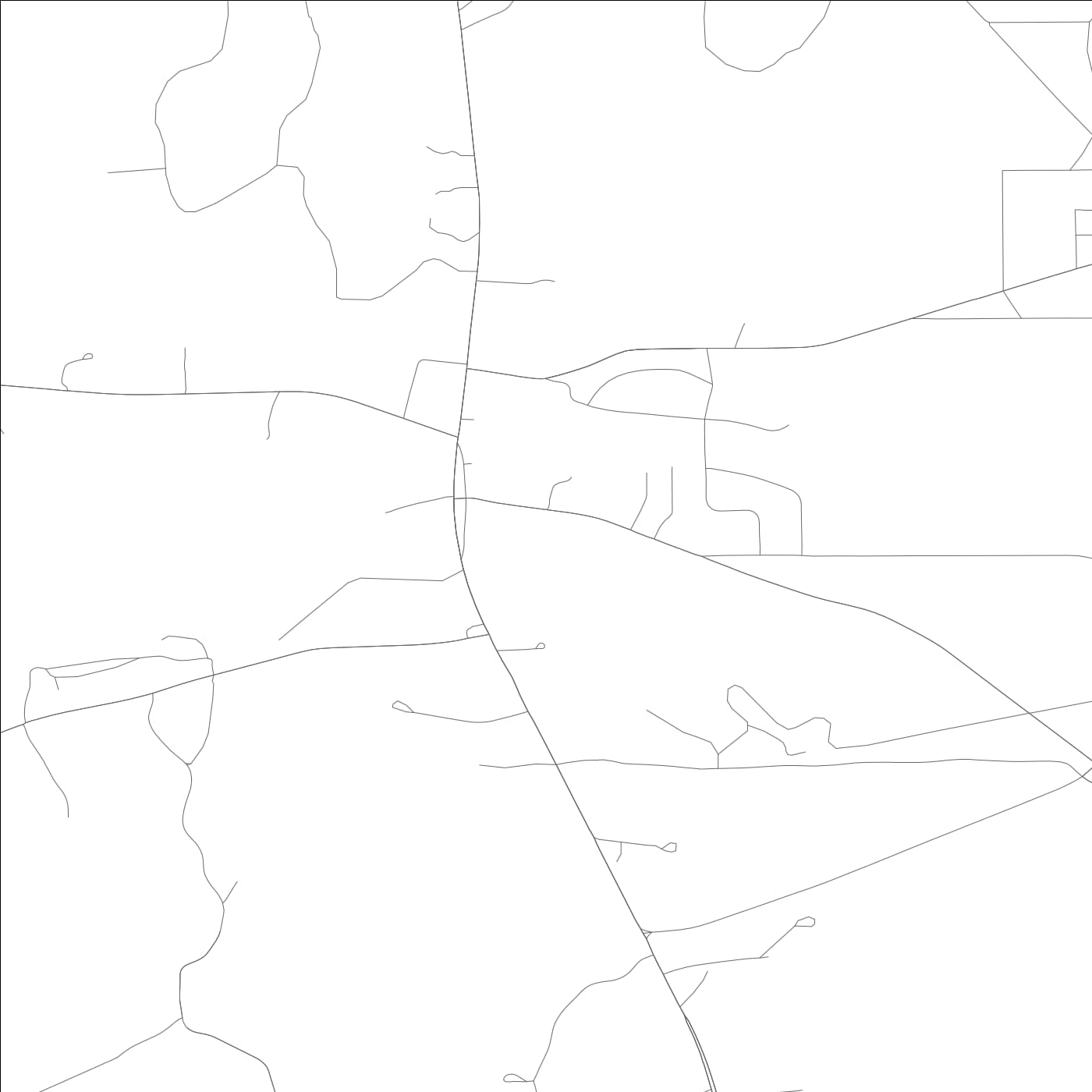 ROAD MAP OF MCINTOSH, ALABAMA BY MAPBAKES
