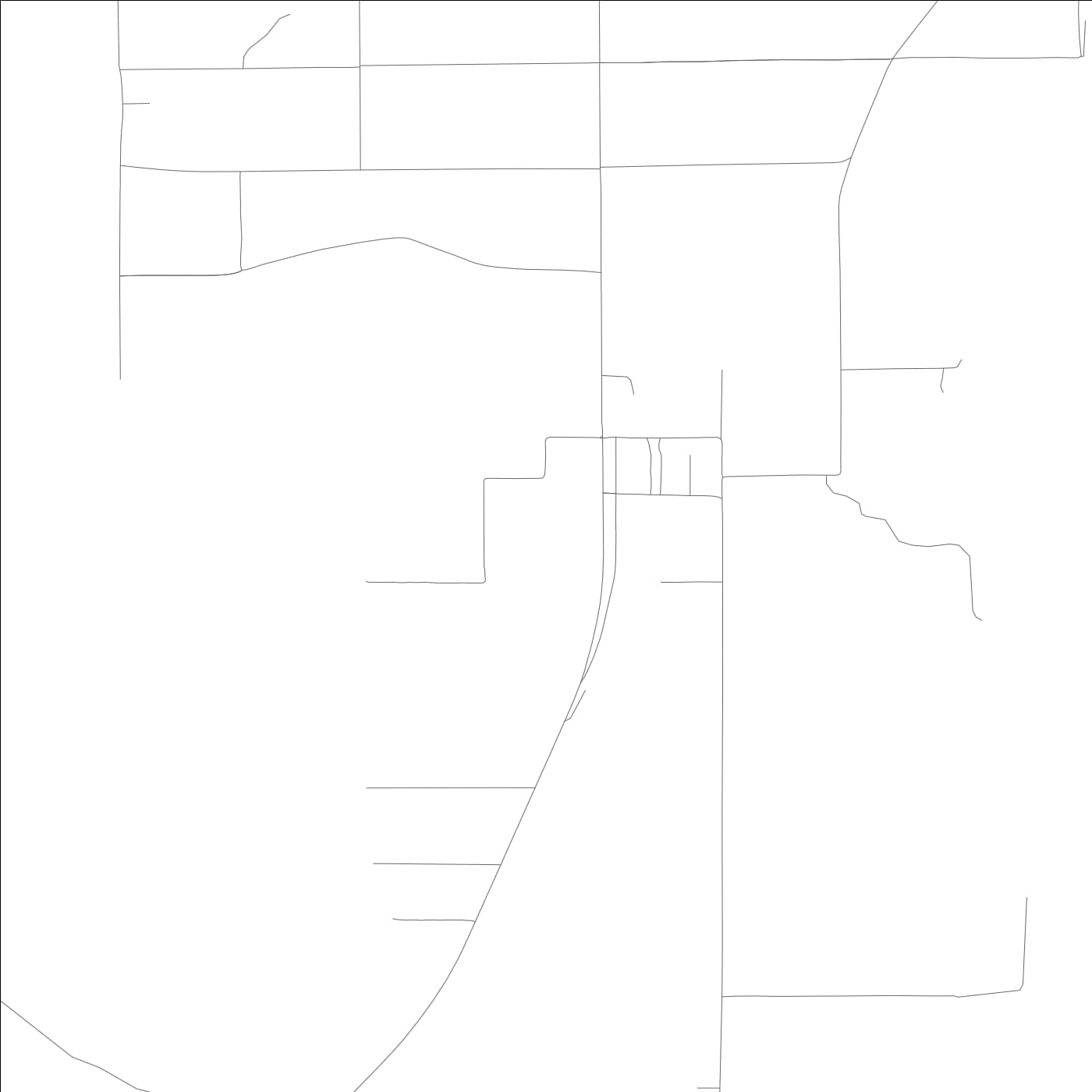 ROAD MAP OF MEGARGEL, ALABAMA BY MAPBAKES