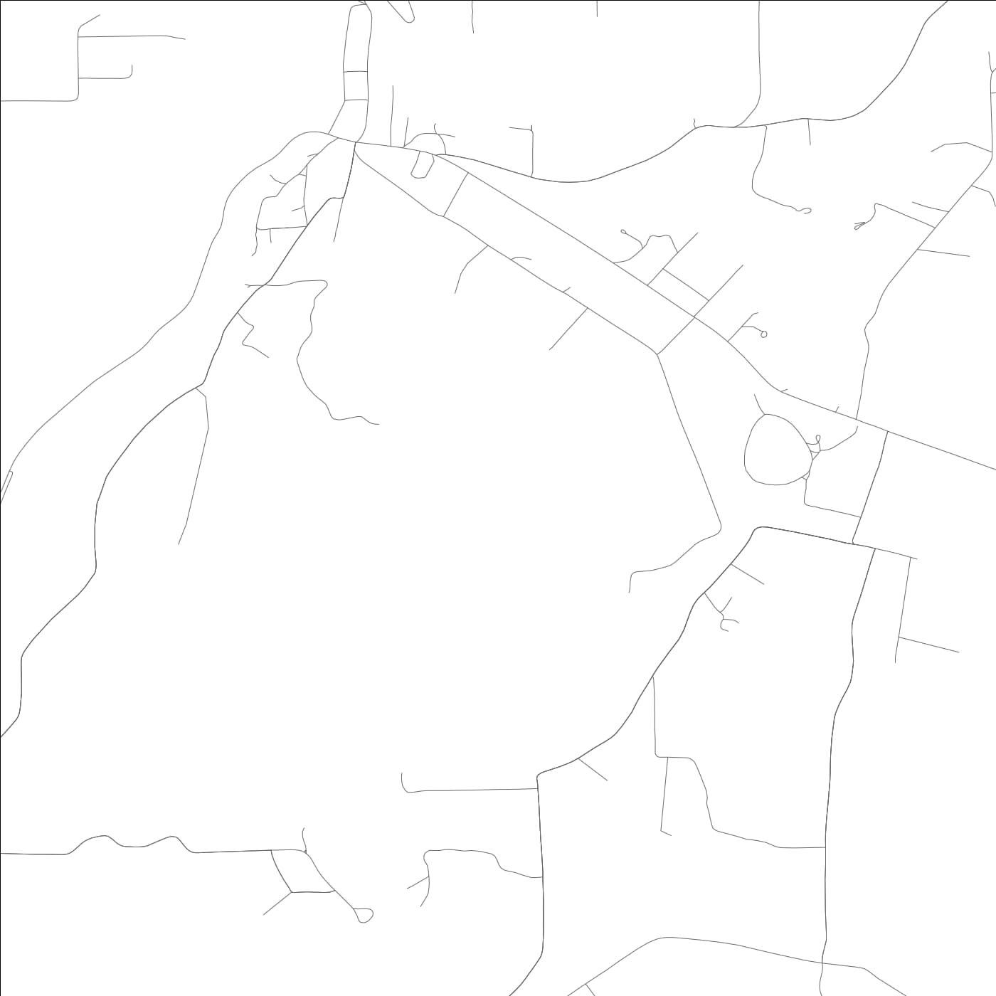 ROAD MAP OF MENTONE, ALABAMA BY MAPBAKES