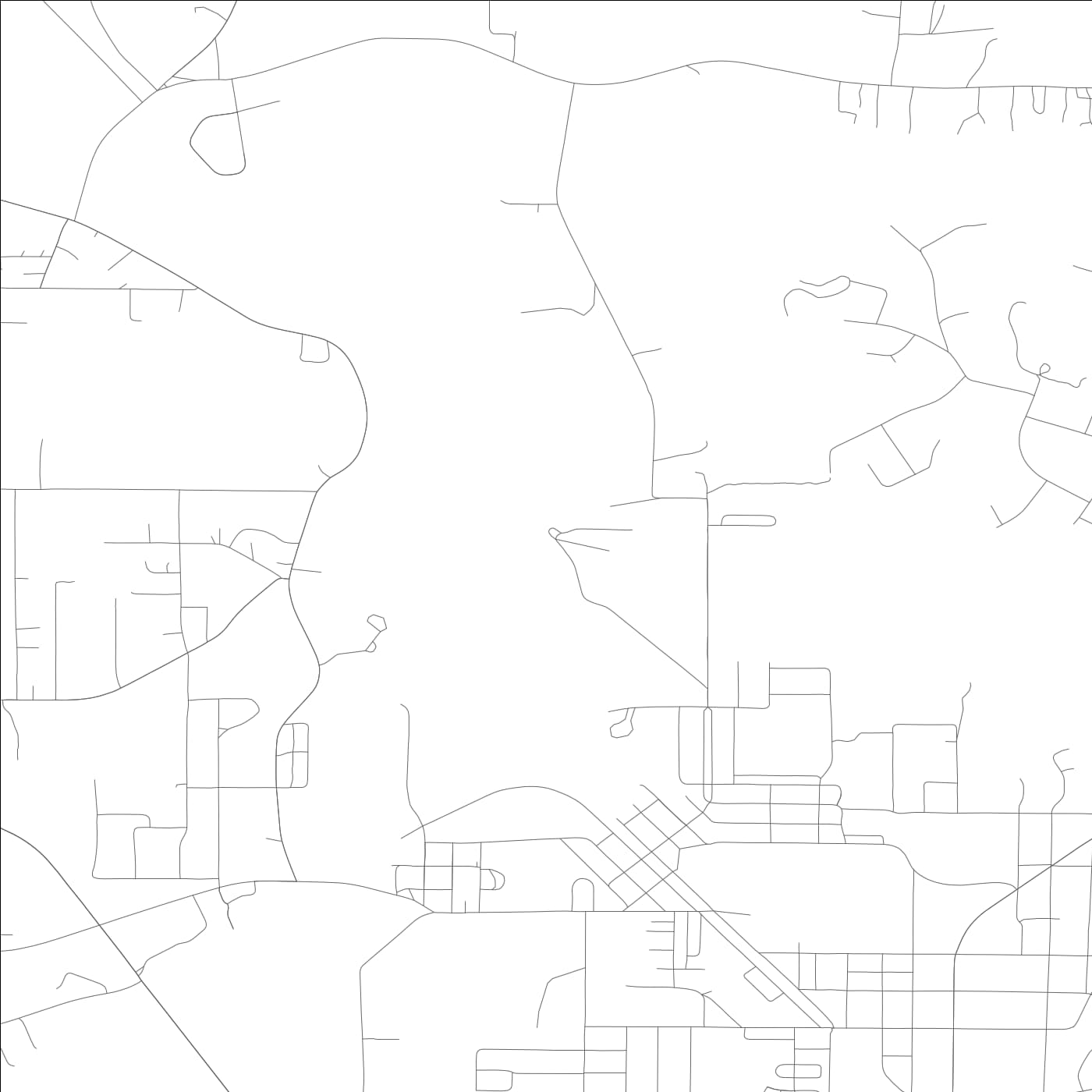 ROAD MAP OF MIGNON, ALABAMA BY MAPBAKES