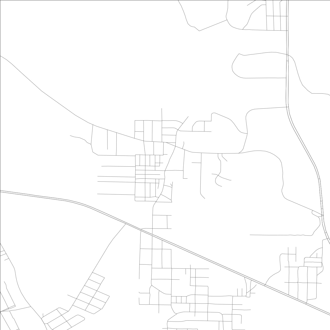 ROAD MAP OF MINOR, ALABAMA BY MAPBAKES