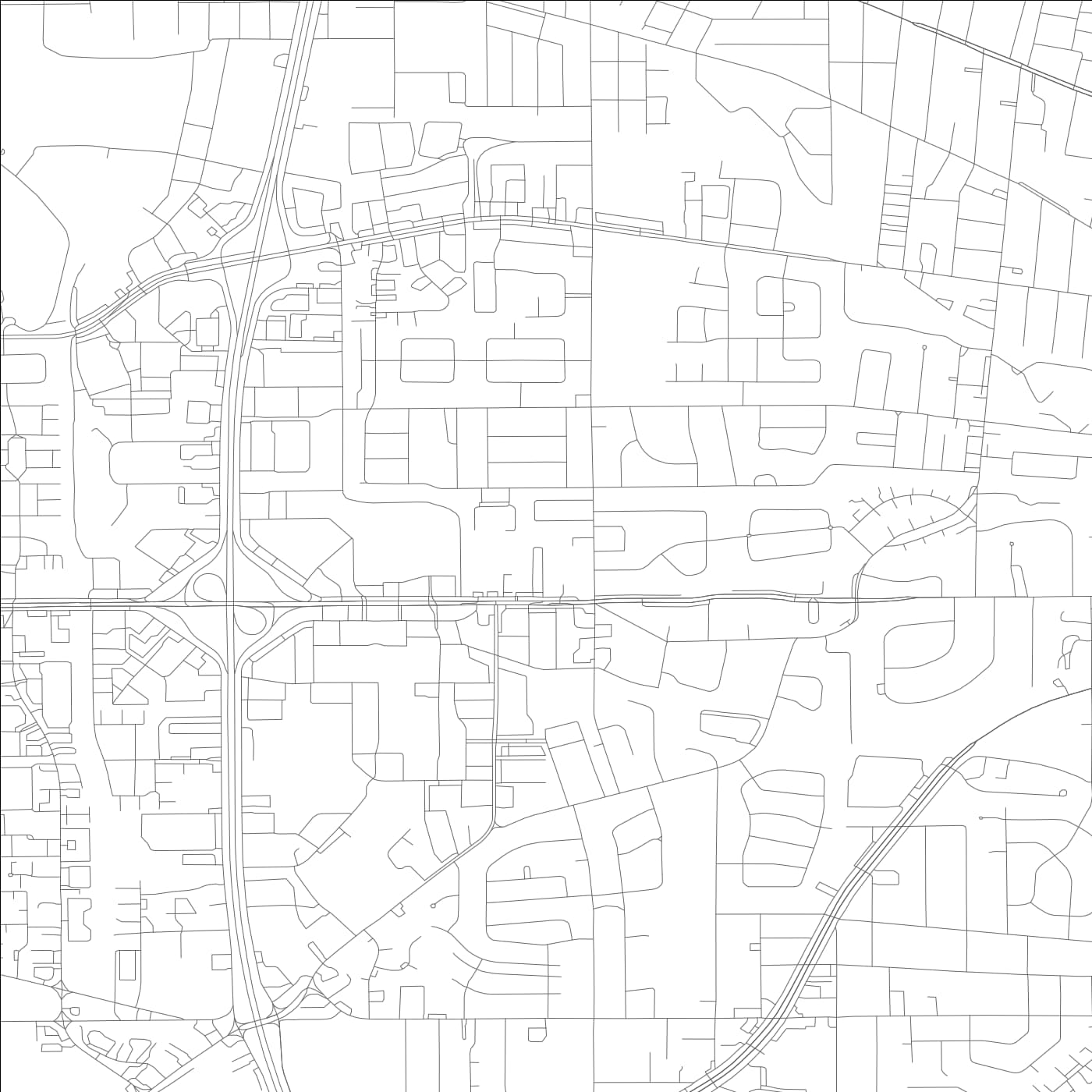 ROAD MAP OF MOBILE, ALABAMA BY MAPBAKES