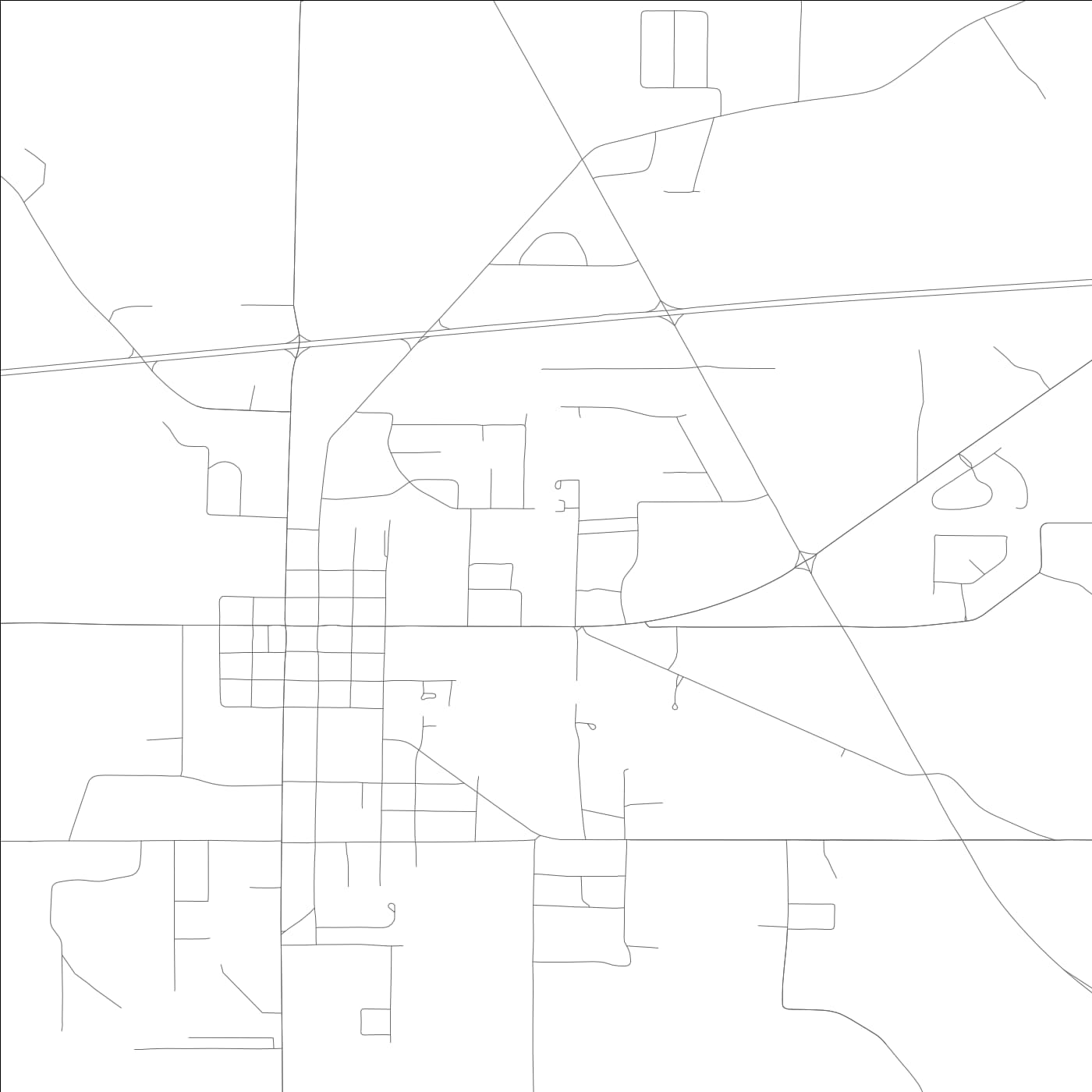 ROAD MAP OF MOULTON, ALABAMA BY MAPBAKES