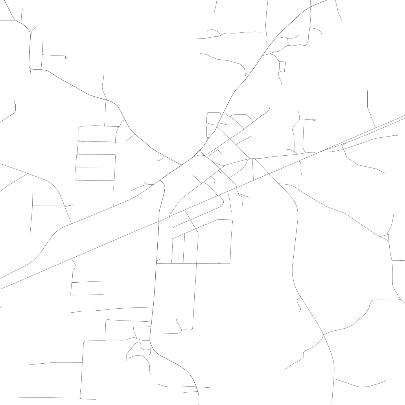 ROAD MAP OF MUNFORD, ALABAMA BY MAPBAKES