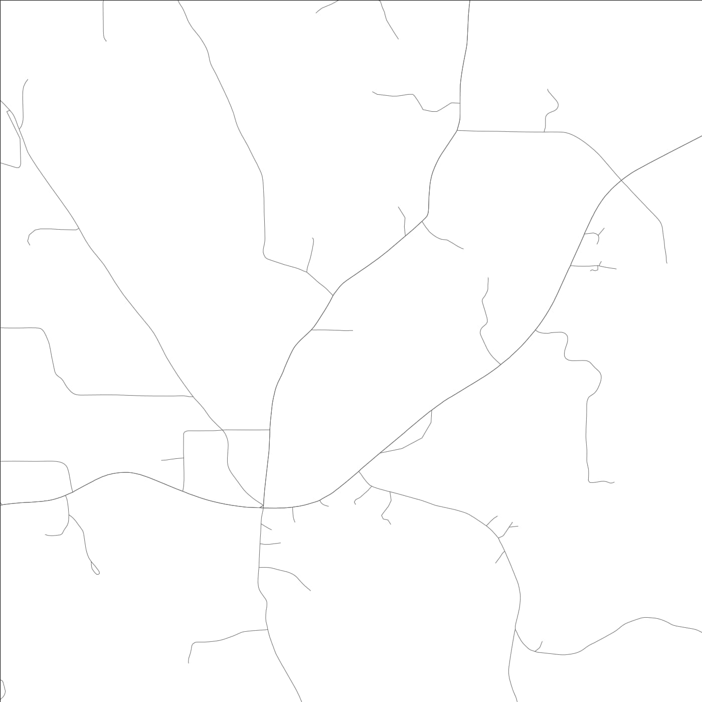 ROAD MAP OF NECTAR, ALABAMA BY MAPBAKES