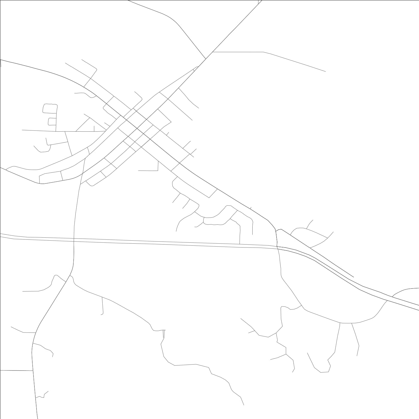 ROAD MAP OF NEW BROCKTON, ALABAMA BY MAPBAKES