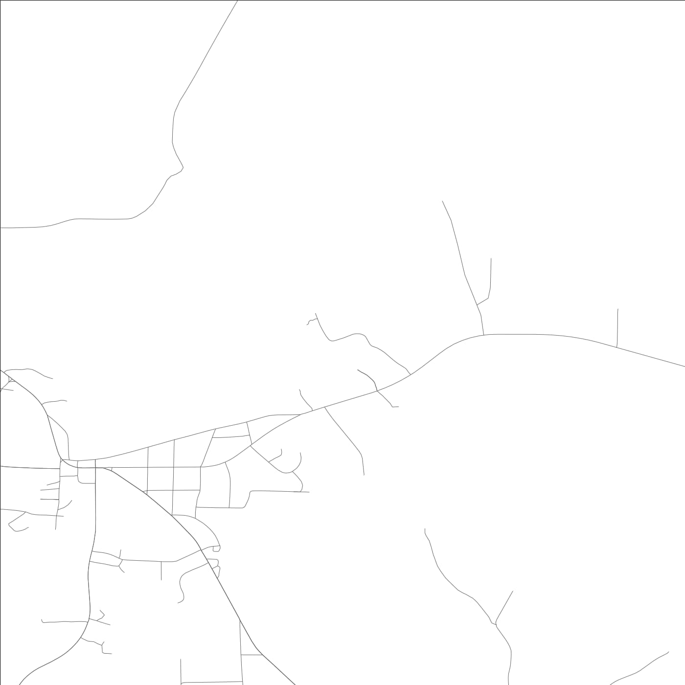 ROAD MAP OF NEWTON, ALABAMA BY MAPBAKES