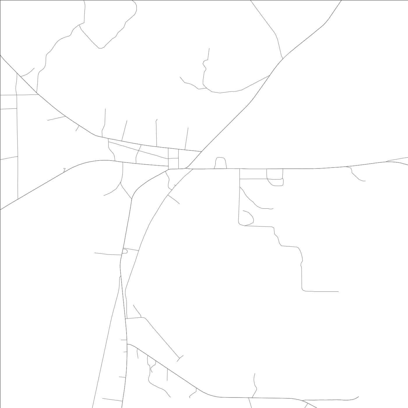 ROAD MAP OF NOTASULGA, ALABAMA BY MAPBAKES