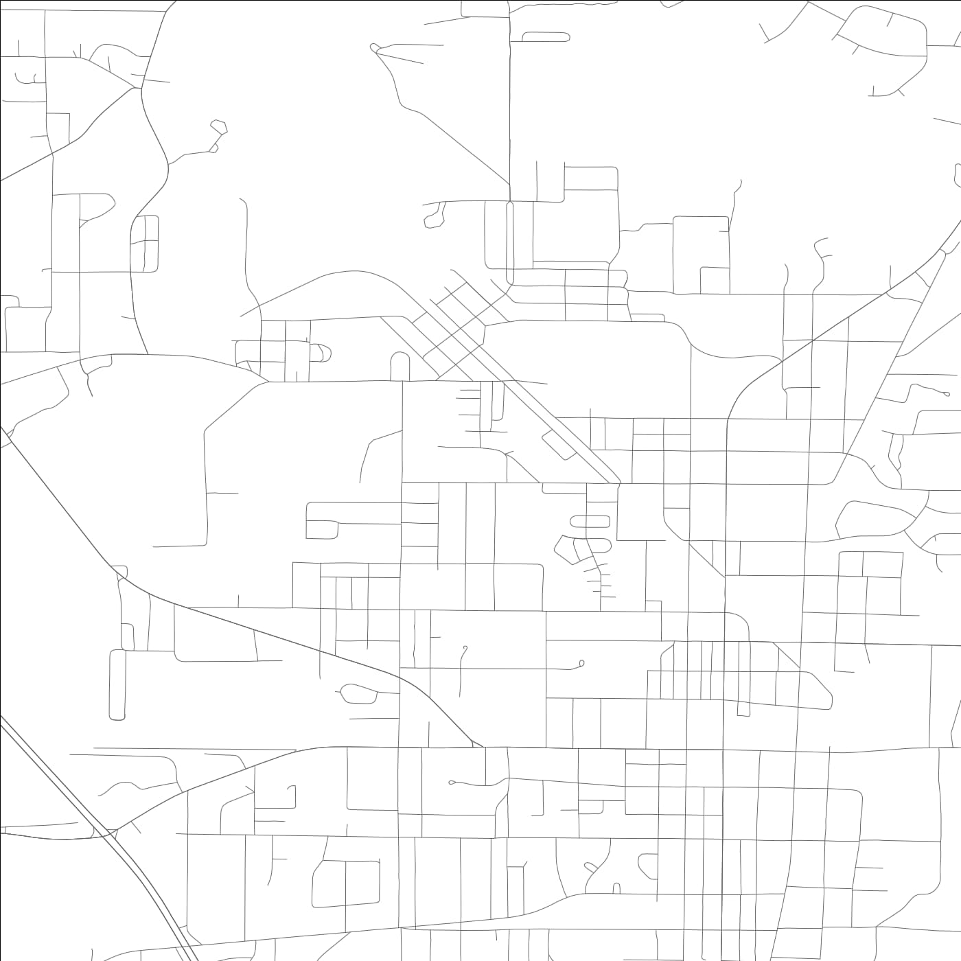 ROAD MAP OF SYLACAUGA, ALABAMA BY MAPBAKES
