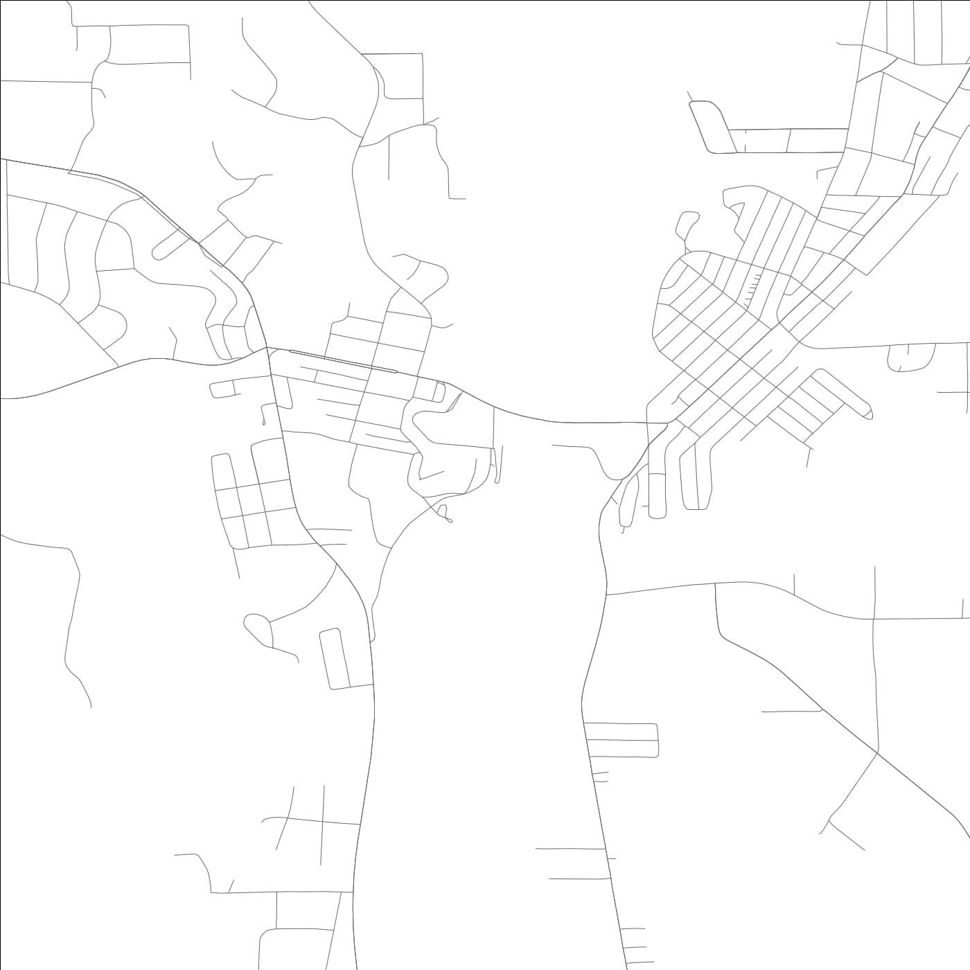 ROAD MAP OF TALLASSEE, ALABAMA BY MAPBAKES