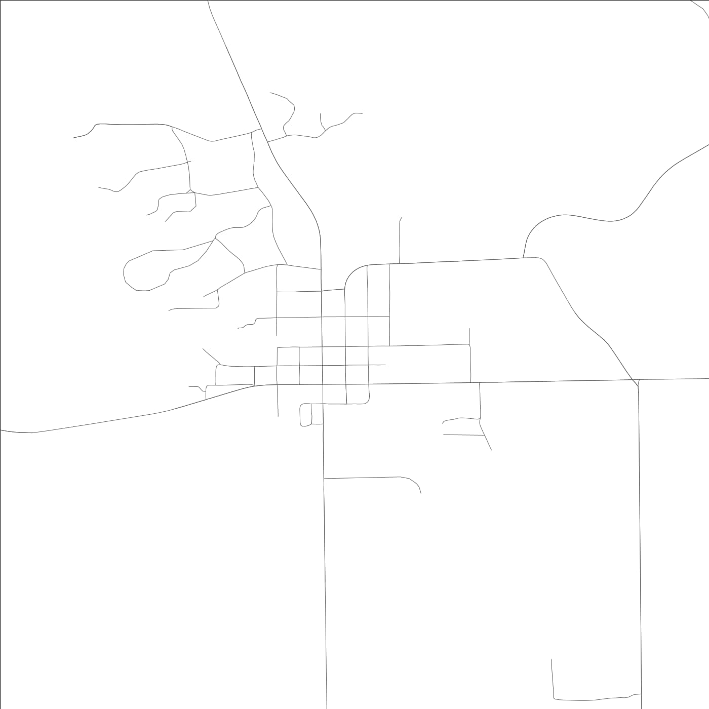 ROAD MAP OF THOMASTON, ALABAMA BY MAPBAKES