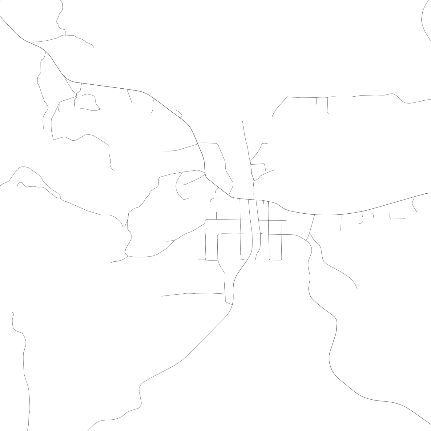 ROAD MAP OF TRAFFORD, ALABAMA BY MAPBAKES