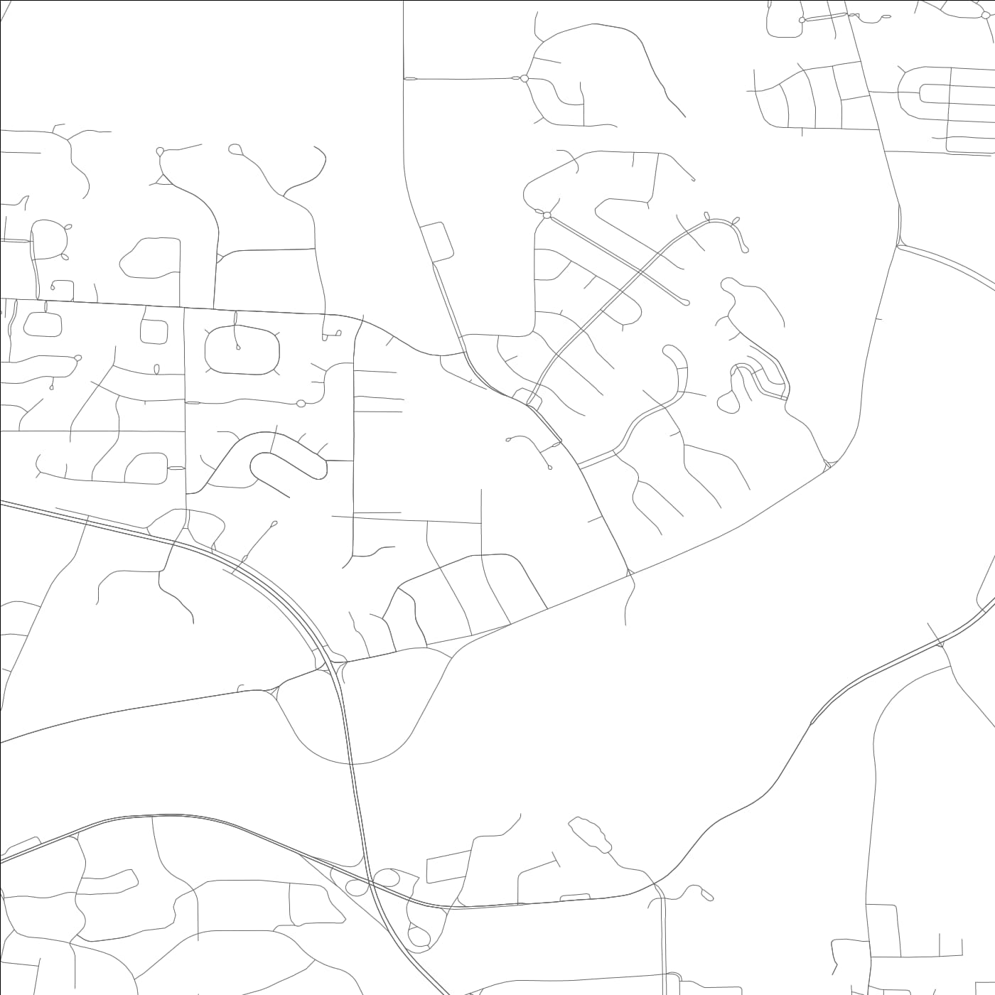 ROAD MAP OF TUSCALOOSA, ALABAMA BY MAPBAKES