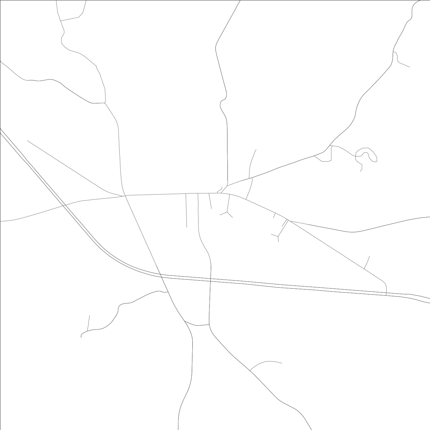 ROAD MAP OF WAVERLY, ALABAMA BY MAPBAKES