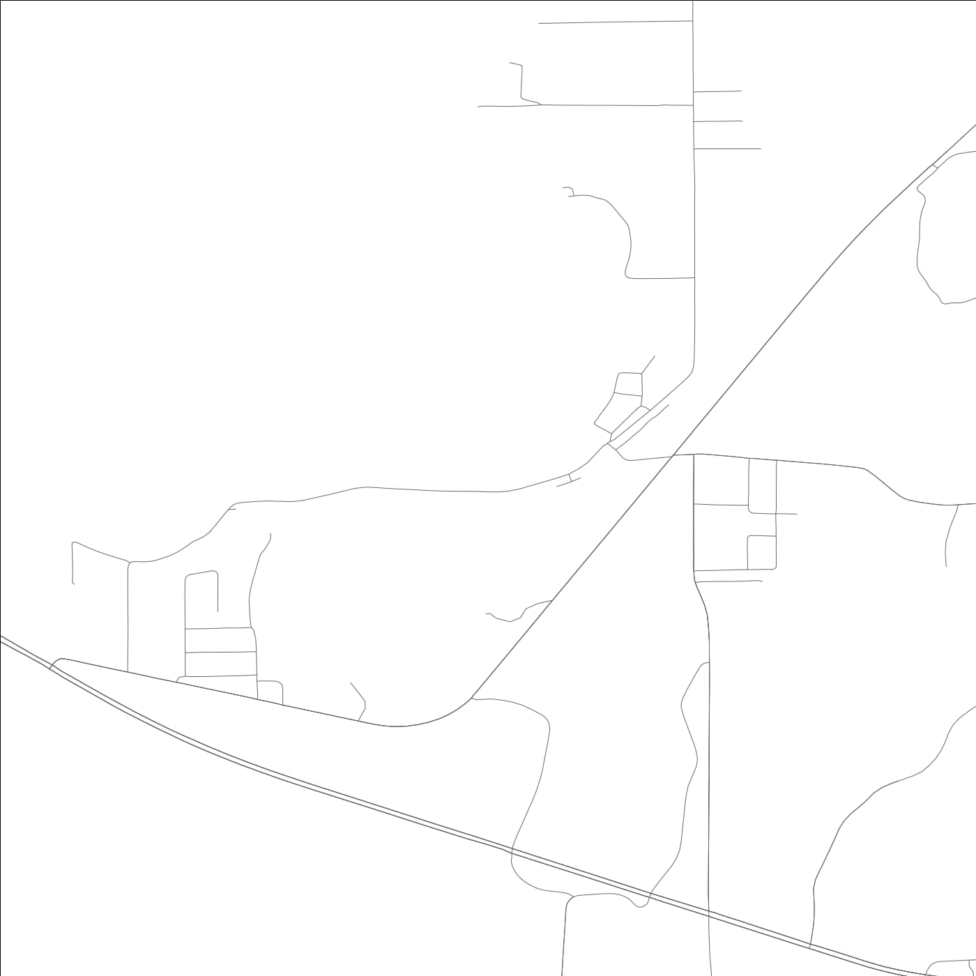 ROAD MAP OF WOODVILLE, ALABAMA BY MAPBAKES