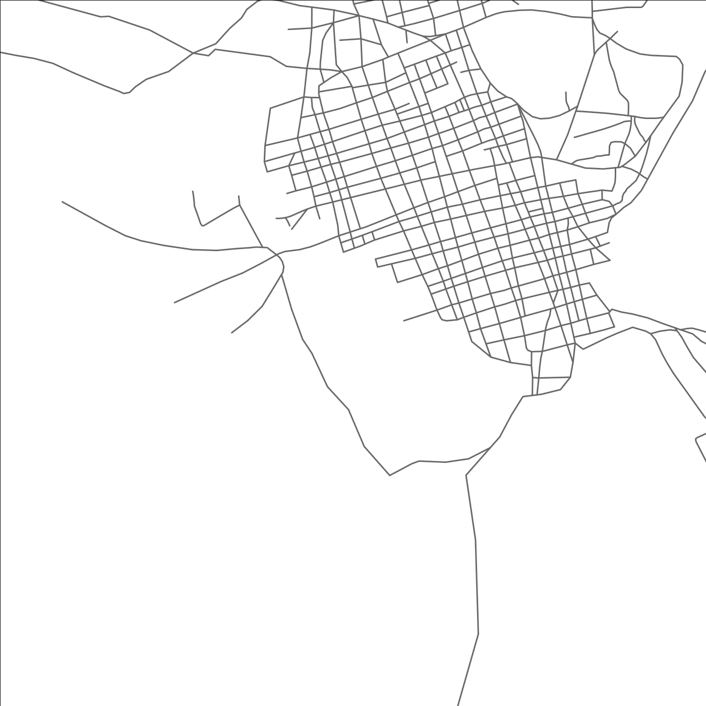 ROAD MAP OF MOUSSORO, CHAD BY MAPBAKES