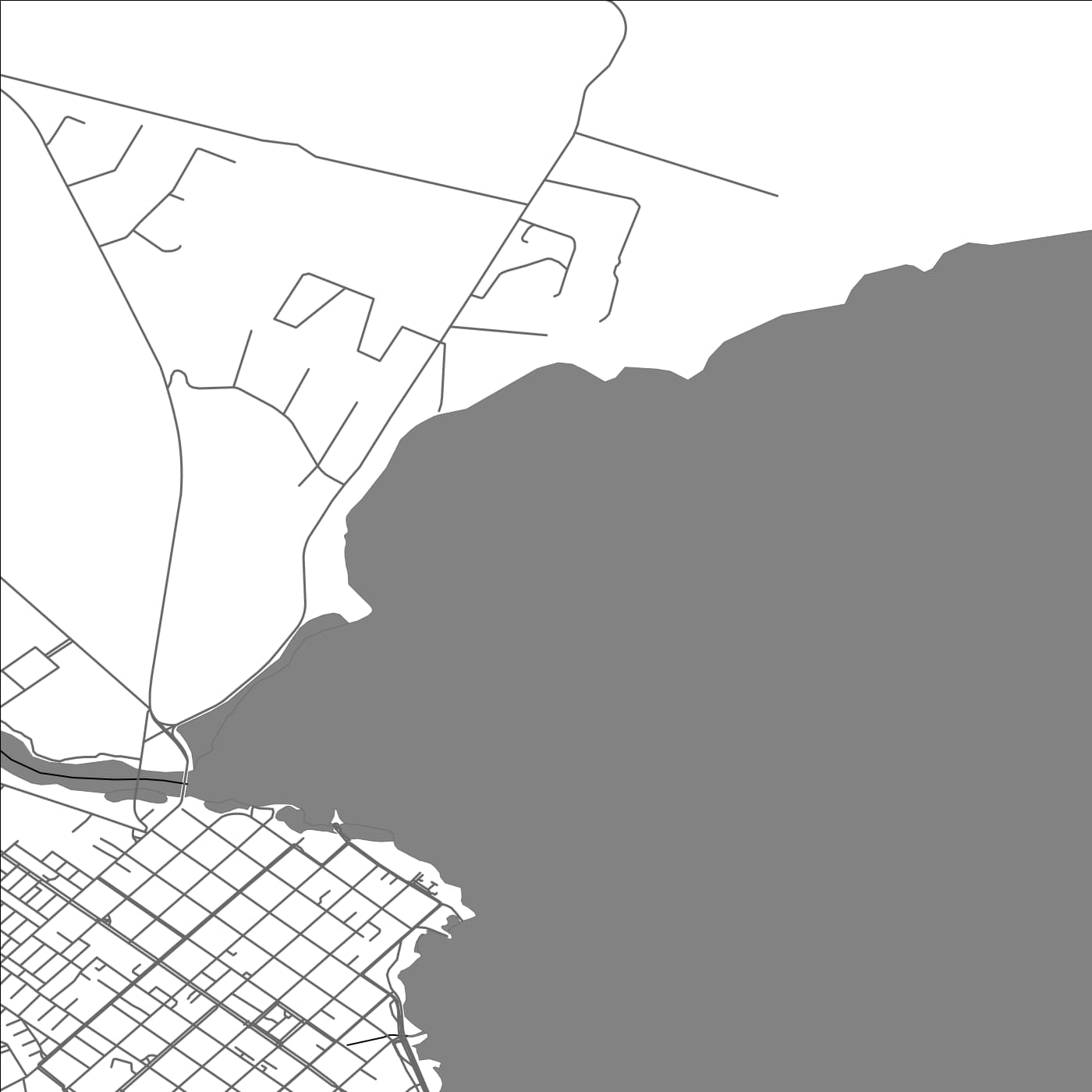 ROAD MAP OF VILLARRICA, CHILE BY MAPBAKES