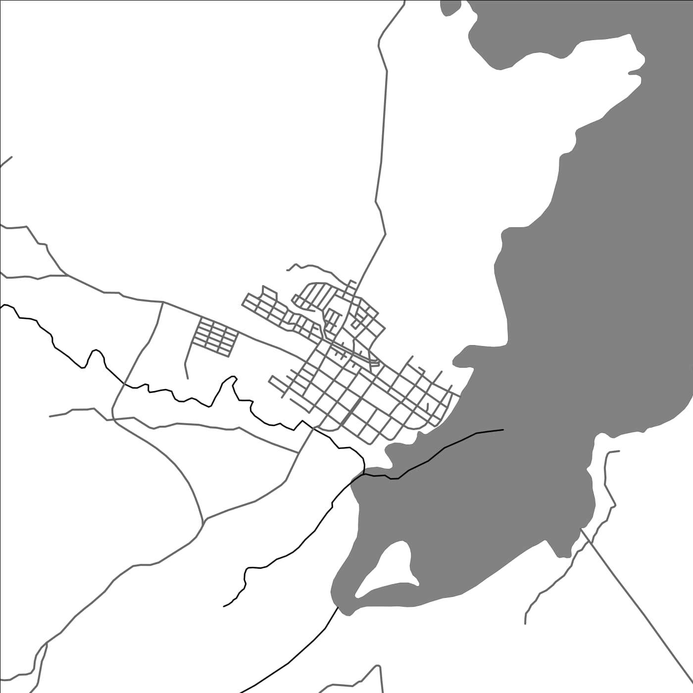 ROAD MAP OF YAGUARA, COLOMBIA BY MAPBAKES