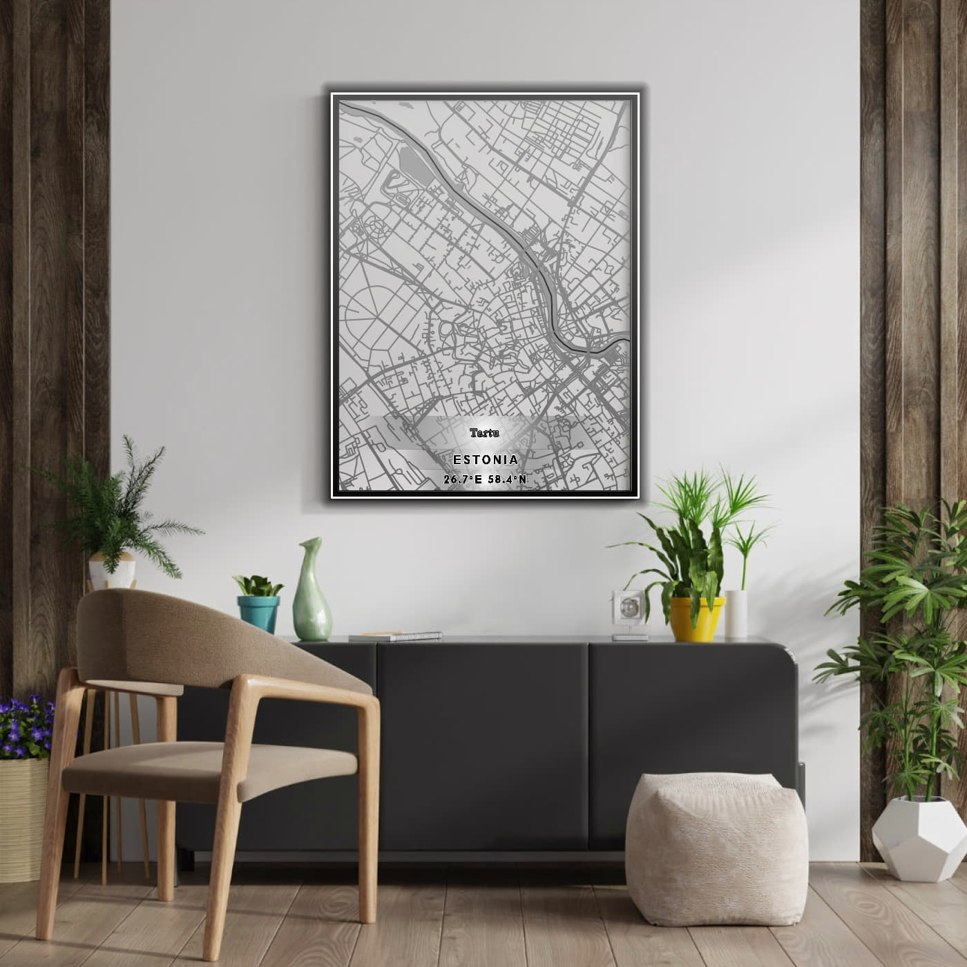 ROAD MAP OF TARTU, ESTONIA BY MAPBAKES