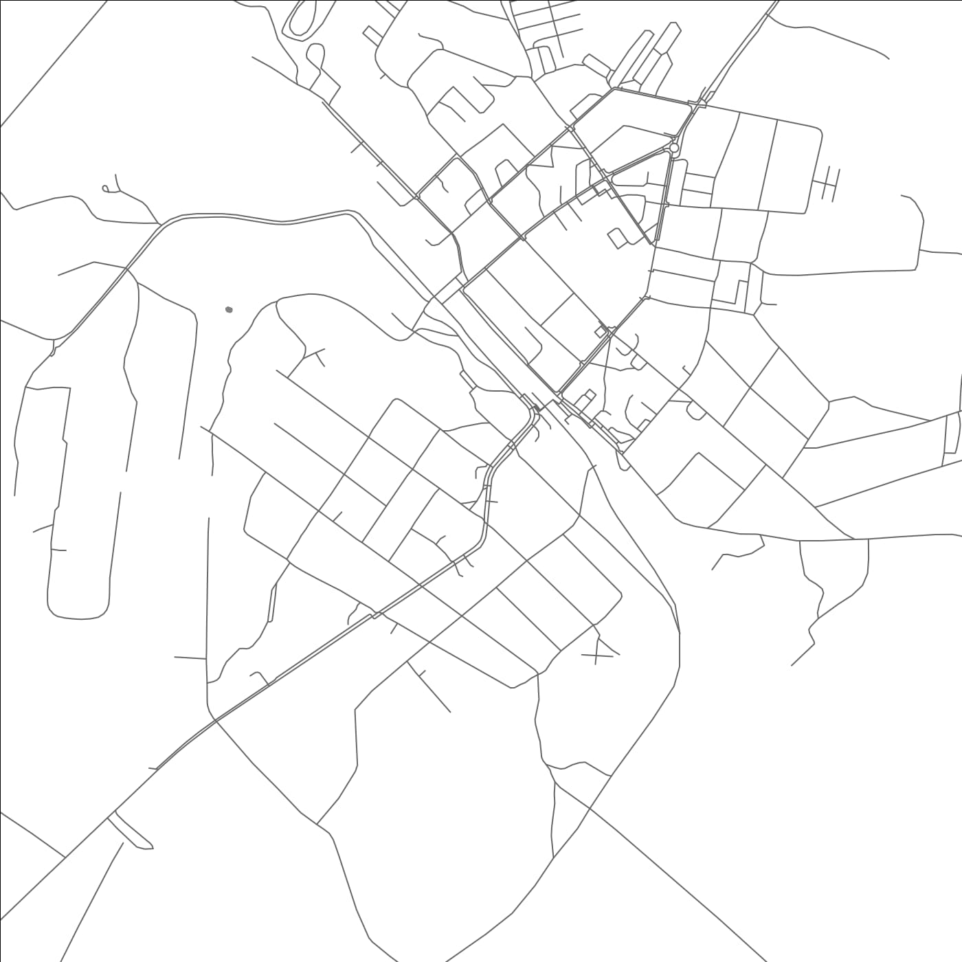 ROAD MAP OF TAMSALU, ESTONIA BY MAPBAKES