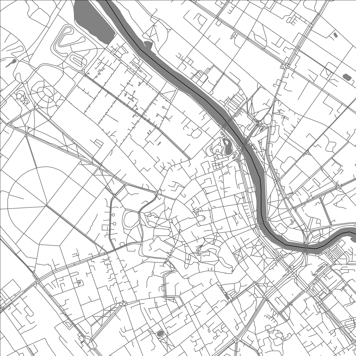 ROAD MAP OF TARTU, ESTONIA BY MAPBAKES