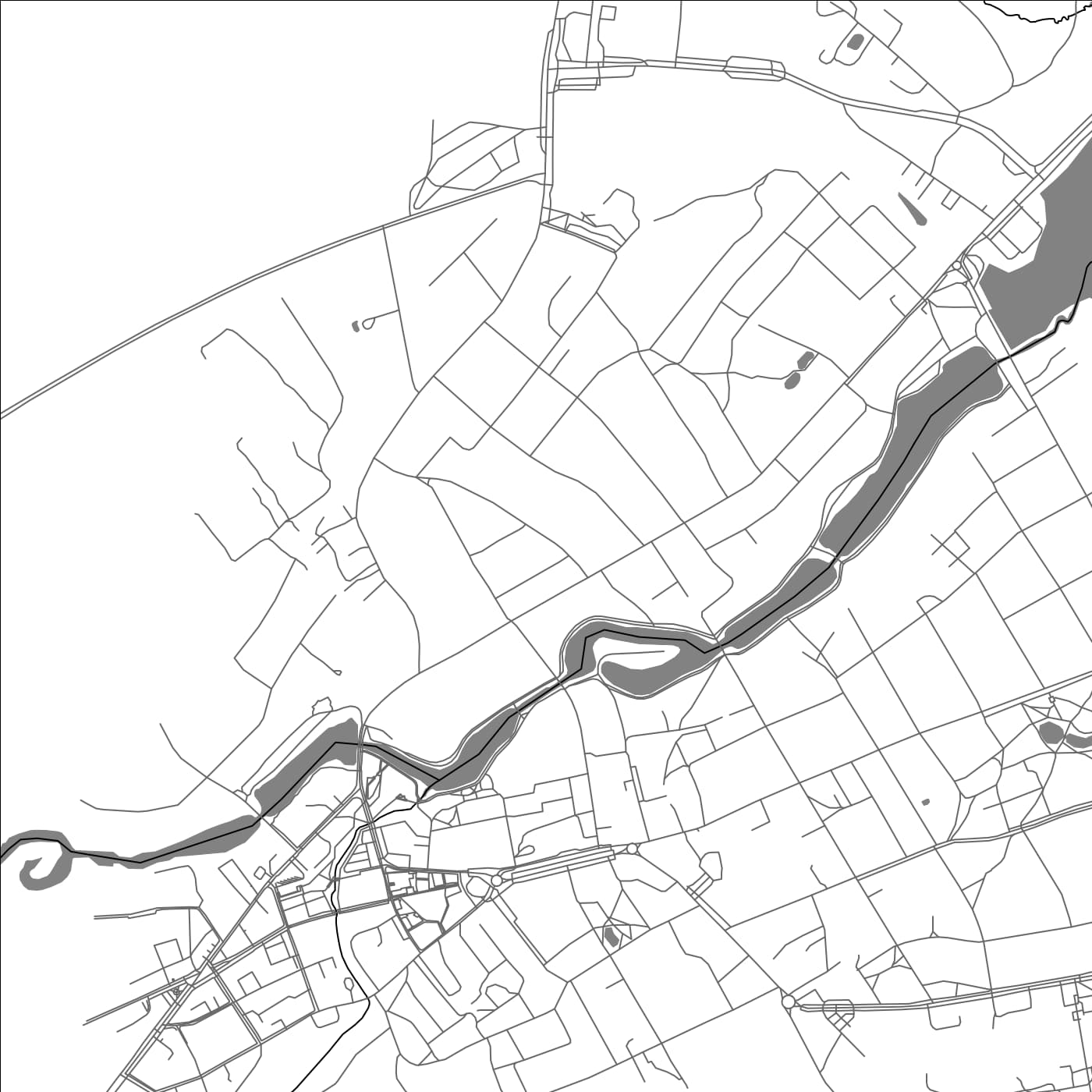 ROAD MAP OF VALGA, ESTONIA BY MAPBAKES