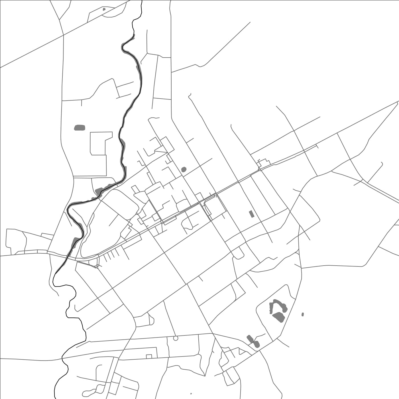 ROAD MAP OF VANDRA, ESTONIA BY MAPBAKES