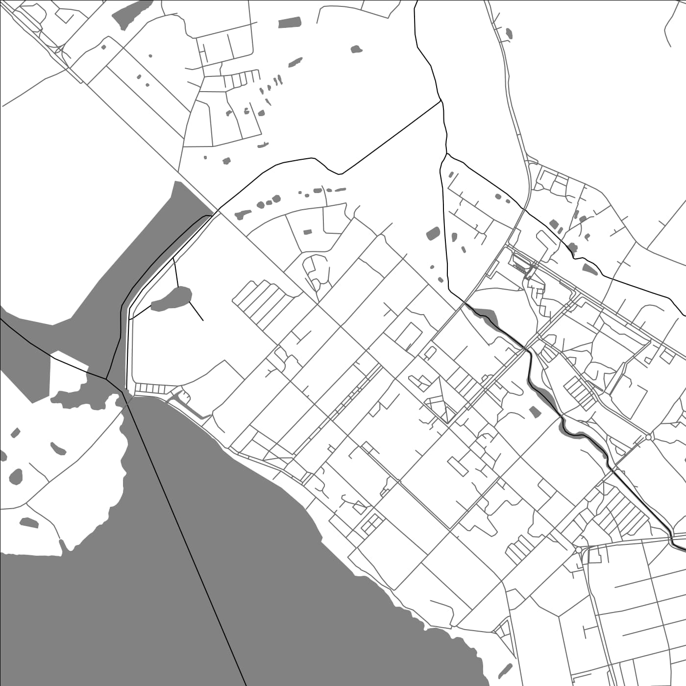 ROAD MAP OF VORU, ESTONIA BY MAPBAKES