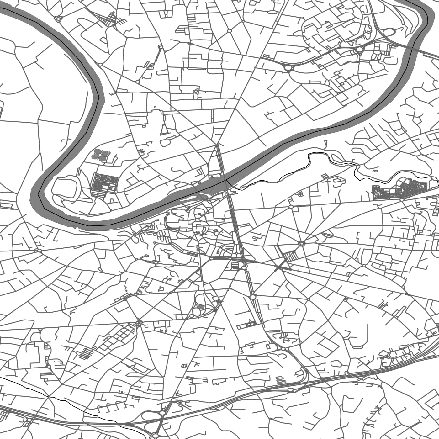 ROAD MAP OF ALBI, FRANCE BY MAPBAKES